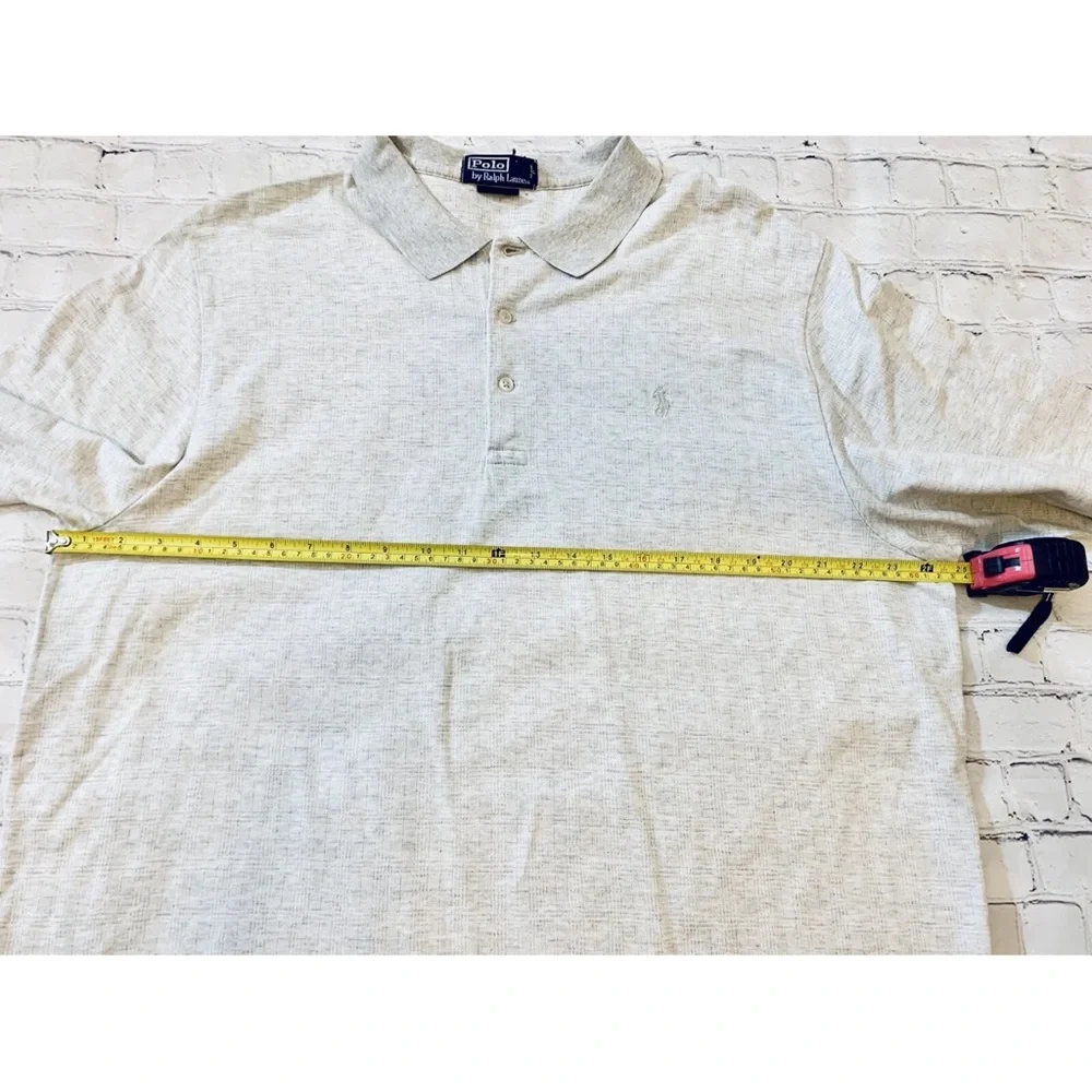 Polo Ralph Lauren Men's Size XL Golf Fit Polo Shirt Pima Cotton Beige Casual
